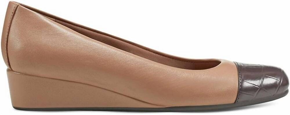NEW EASY SPIRIT women's gracey pump in dark natural
